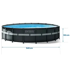 Piscina da giardino 549 x 132 cm, ideale per bambini e adulti, relax in giardino