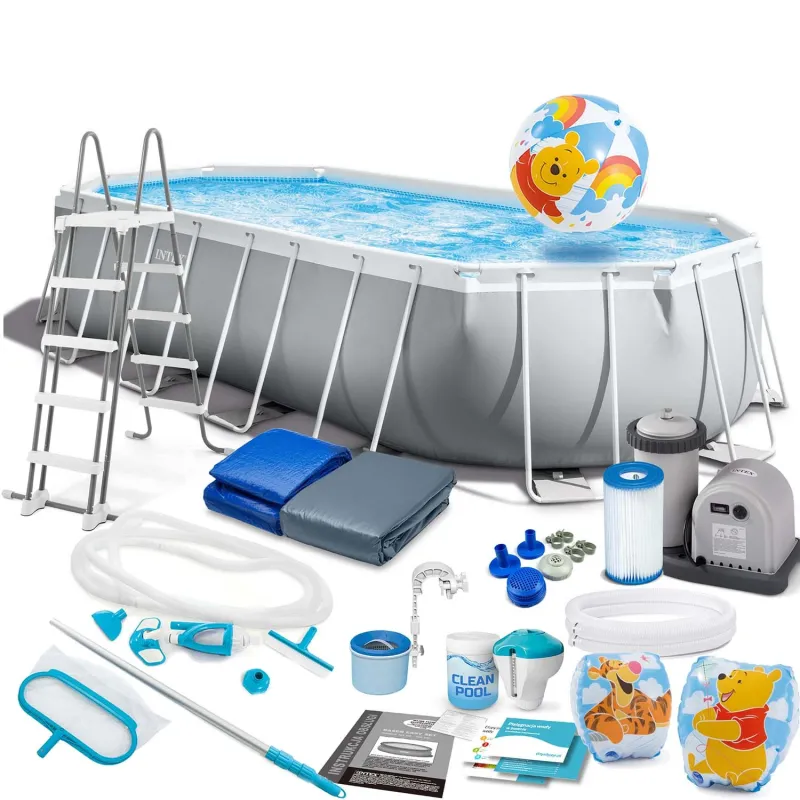 Piscina con telaio 610 x 305 x 122 cm, set 21in1 INTEX 26798 per il giardino