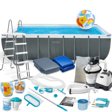 Piscina con struttura 549 x 274 x 132 cm 21in1, perfetta per il giardino