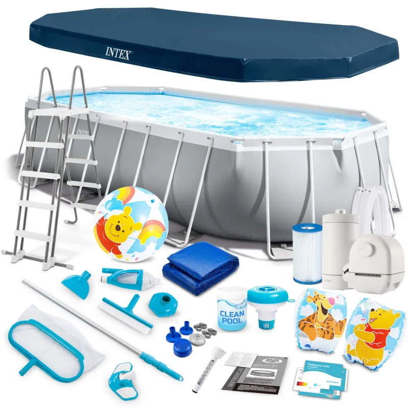 Piscina rettangolare 503x274x122cm, perfetta per il relax estivo