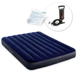 Materasso Gonfiabile 191x137x25 cm con Pompa Manuale INTEX 64758