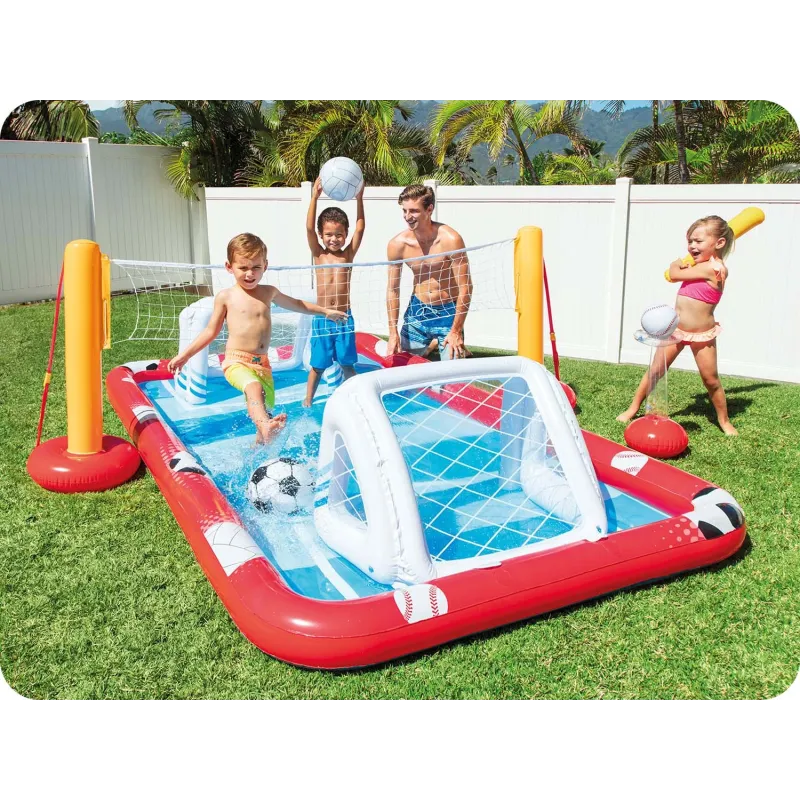 Ideale per il gioco all'aperto Centro Giochi Arena Sportiva Gonfiabile Intex 57147 per bambini