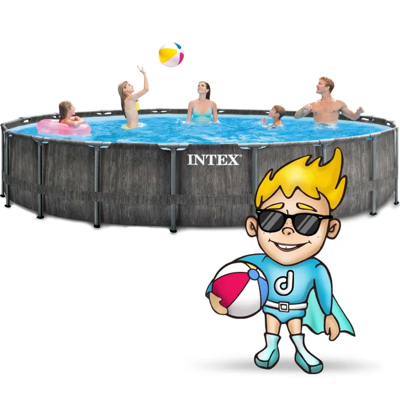 Piscina rotonda da giardino 549 x 122 cm, perfetta per il relax all'aperto