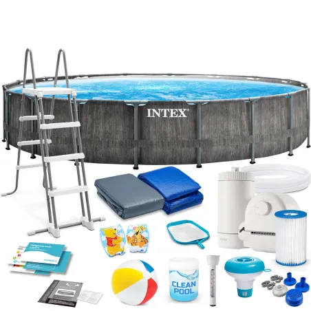 Piscina da giardino con struttura 549 x 122 cm, design robusto, piscina fuori terra