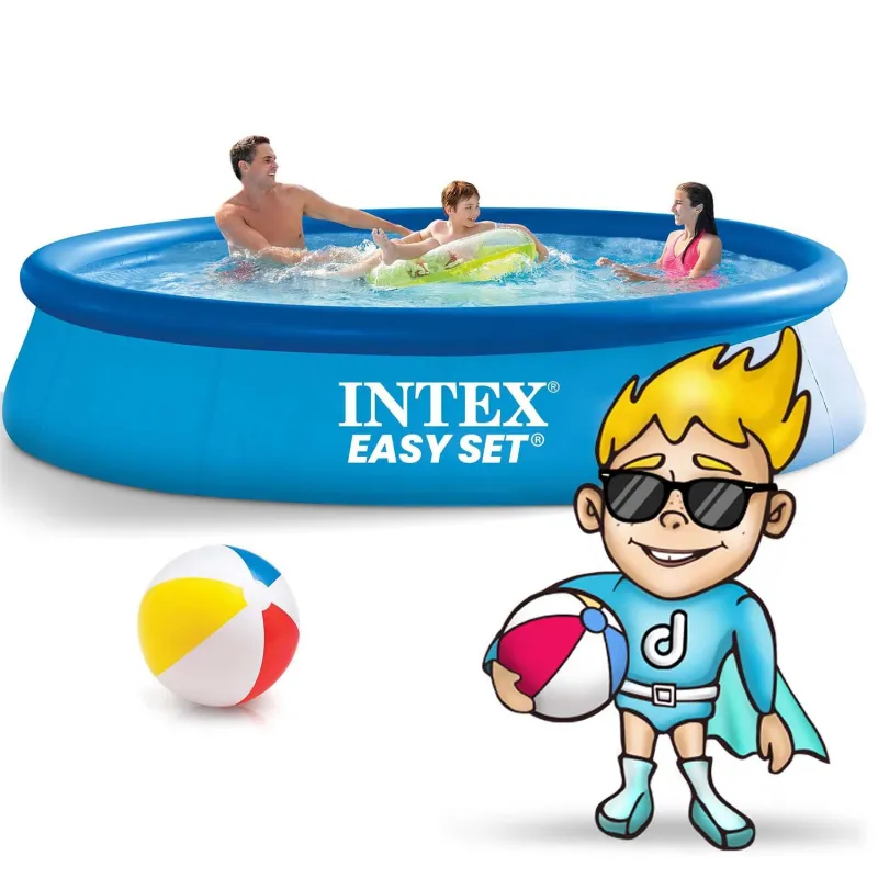 Piscina gonfiabile da giardino blu 305 x 61 cm, perfetta per l'uso all'aperto