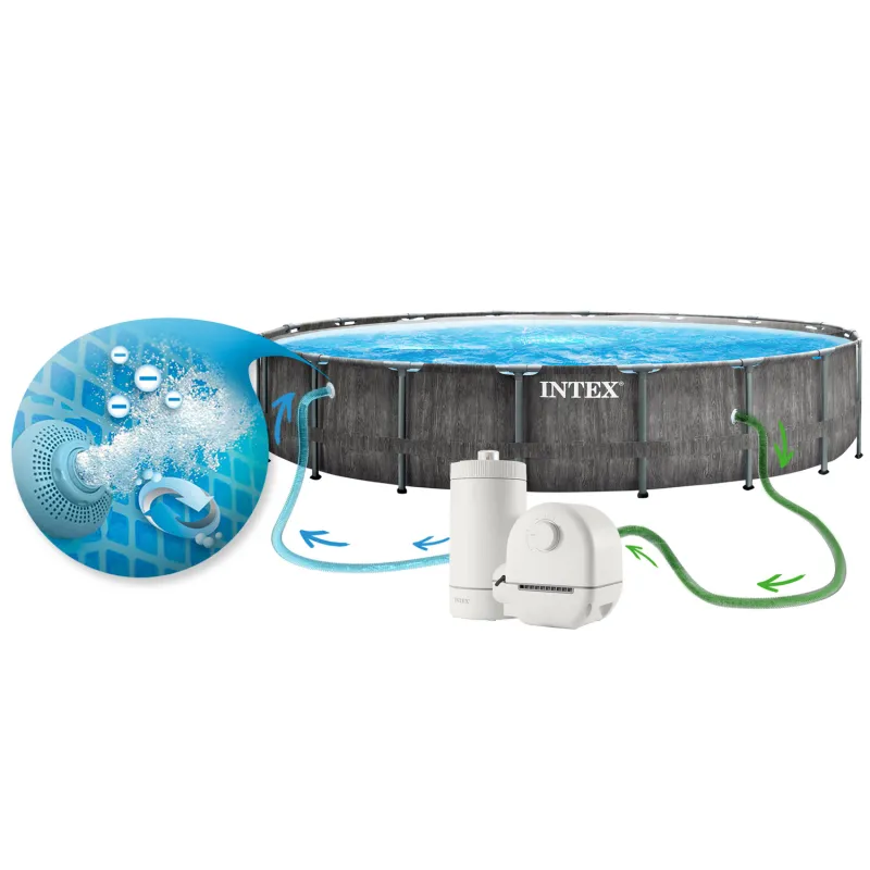 Piscina da giardino 549 x 122 cm perfetta per l'uso all'aperto