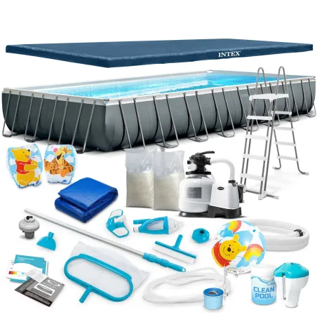 Piscina da giardino 975 x 488 x 132 cm, perfetta per il divertimento all'aperto, struttura resistente