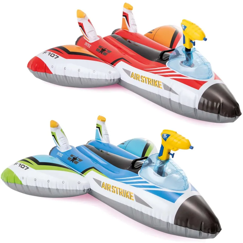 Aereo gonfiabile rosso con pistola ad acqua INTEX 57536 per giochi acquatici