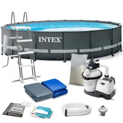 Piscina da Giardino con Struttura 488 x 122 cm 12in1 INTEX 26326