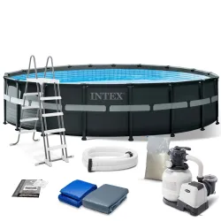 Piscina da Giardino 549 x 132 cm 12-in-1, perfetta per il divertimento all'aperto, design resistente