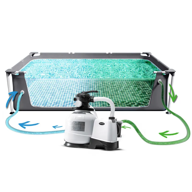 Piscina da giardino adatta a tutta la famiglia 975 x 488 x 132 cm