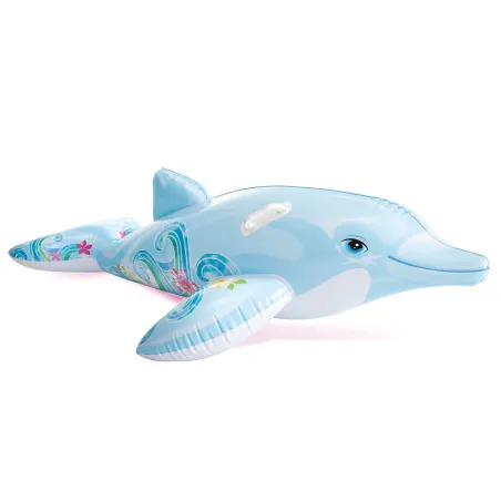 Giocattolo gonfiabile a forma di delfino blu per giochi acquatici, INTEX 58535