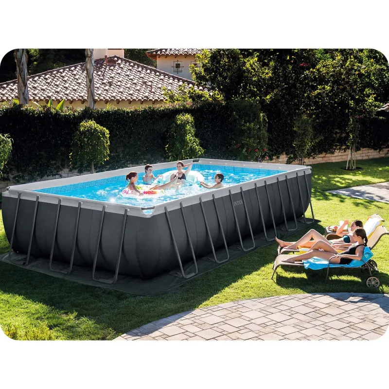 Piscina a telaio divertente per giorni estivi pieni di gioia