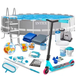 Piscina da giardino 610 x 132 cm set 21in1 INTEX 26756 con monopattino gratuito