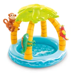 Piscina Gonfiabile per Bambini con Baldacchino Isola 102 x 86 cm Intex 58417