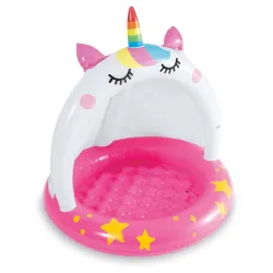 Piscina Gonfiabile per Bambini con Baldacchino Tartaruga 102 x 102 cm Intex 58438