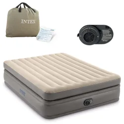 Materasso gonfiabile 203x152x51 cm con pompa elettrica integrata INTEX 64164ND