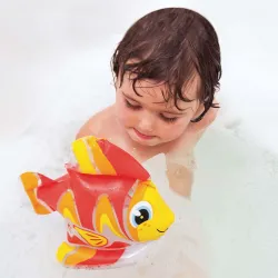 Giocattolo da bagno gonfiabile morbido a forma di pesce, ideale per i bambini