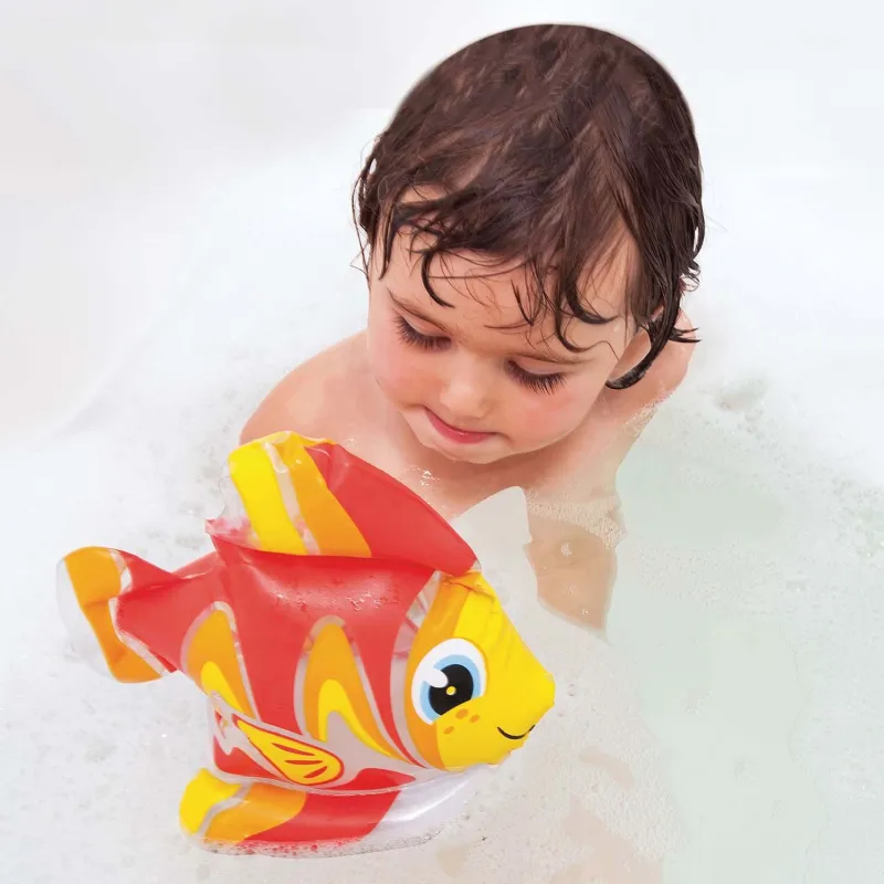 Giocattolo da bagno gonfiabile morbido a forma di pesce, ideale per i bambini