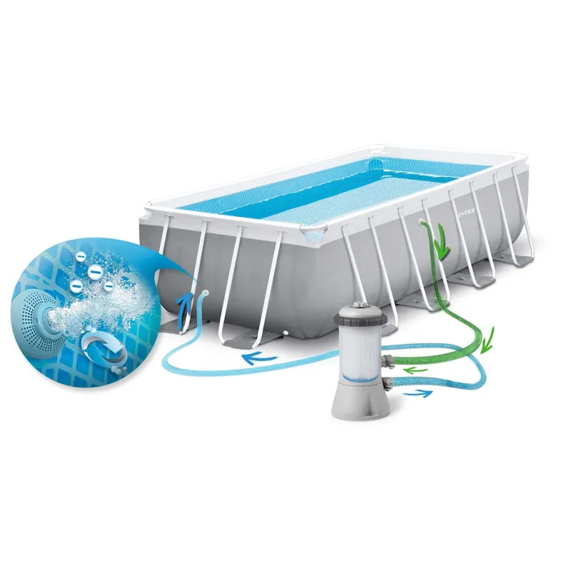 Piscina da giardino realizzata in materiale resistente, per un uso prolungato