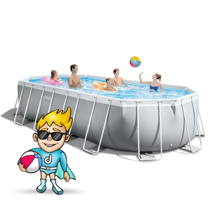 Piscina da giardino 610 x 305 x 122 cm, perfetta per il relax estivo