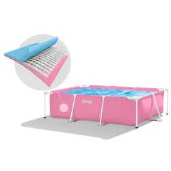 Piscina realizzata in materiale resistente, facile da montare