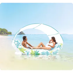Isola gonfiabile 224 x 150 cm perfetta per divertirsi in giardino o in piscina