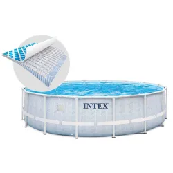 Piscina con struttura 488 x 122 cm, facile da montare, perfetta per famiglie