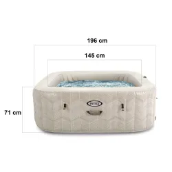 SPA gonfiabile con idromassaggio, perfetto per le serate estive in giardino
