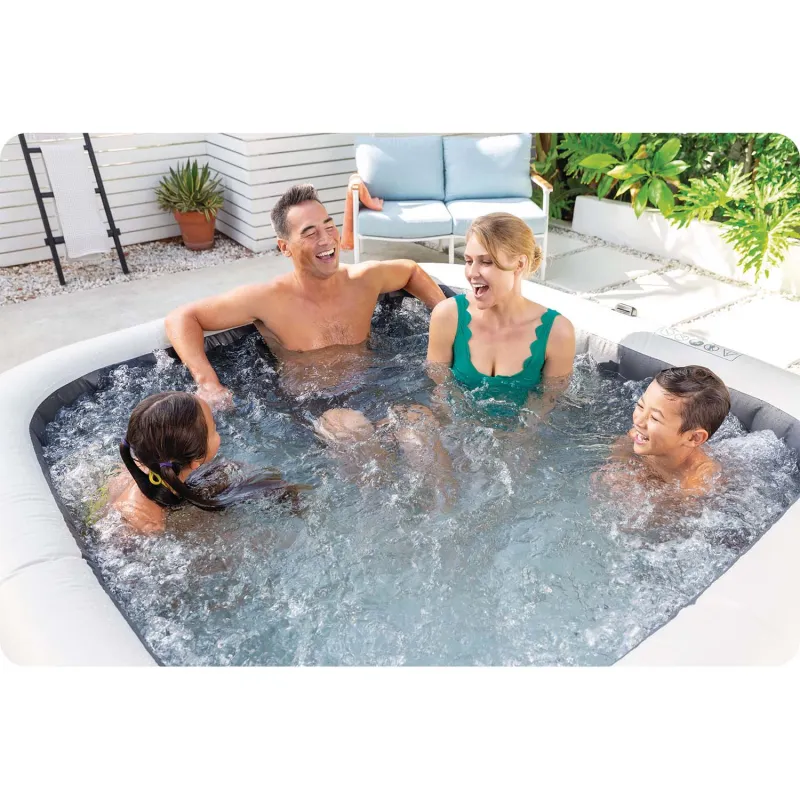 SPA gonfiabile con idromassaggio, ideale per la famiglia o gli amici, momenti di relax condivisi