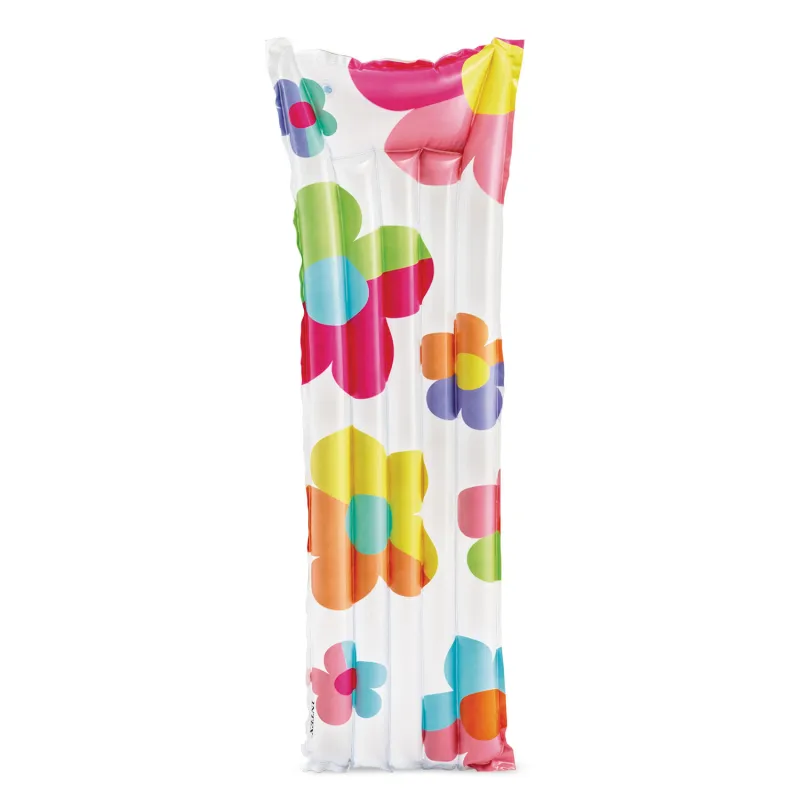 Materasso da nuoto colorato Fiori Intex 59720, perfetto per l'estate
