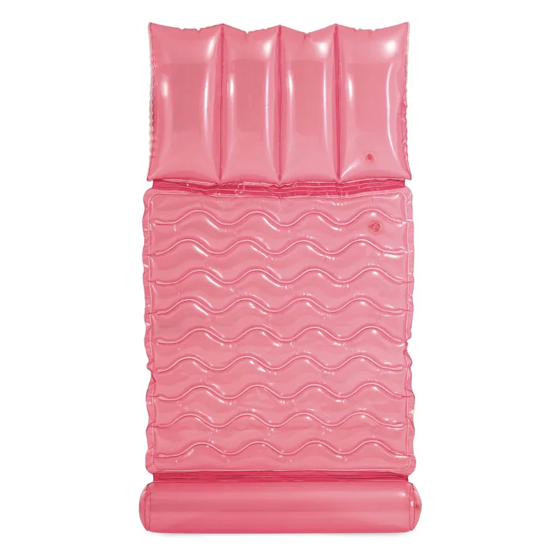 Materasso da nuoto rosa, ideale per giornate estive in acqua