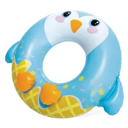 Ciambella da nuoto resistente a forma di pinguino 81 cm, ideale per bambini