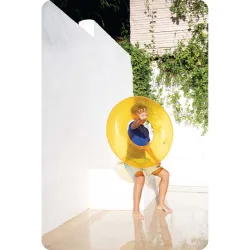 Ciambella arancione elegante, ottimo accessorio per la piscina, ciambelle da nuoto