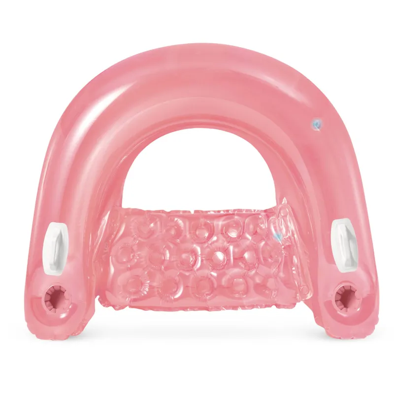 Poltrona da nuoto rosa, perfetta per il relax in piscina