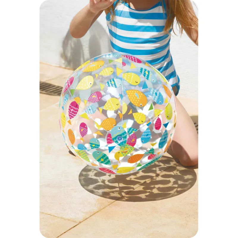 Palla da spiaggia gonfiabile resistente, 51 cm, perfetta per giochi in acqua
