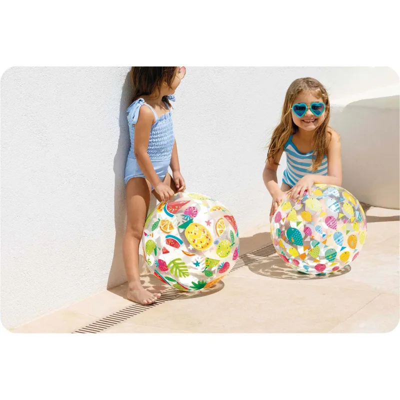 Palla da spiaggia gonfiabile, ideale per divertimento in giardino o in spiaggia, 51 cm