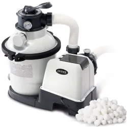 Pompa filtro sabbia + palline filtranti 5700 l/h Intex 26644