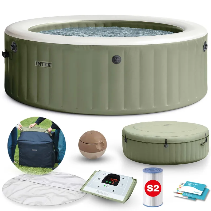 SPA gonfiabile con idromassaggio per 6 persone, perfetto per il relax all'aperto