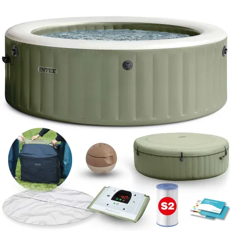 SPA gonfiabile con idromassaggio per 6 persone, perfetto per il relax all'aperto