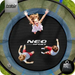 Trampolino da giardino 6ft in materiale resistente, sicuro per i bambini