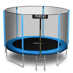 Trampolino da giardino 10ft/312cm con rete esterna e scala
