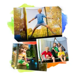 Trampolino da giardino 8ft, robusto e durevole, ideale per i bambini
