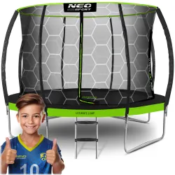 Trampolino da giardino Neo-Sport profilato 14ft/435cm con rete interna