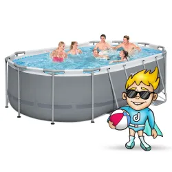 Design moderno per piscina con struttura 427 x 250 x 100 cm, per il giardino
