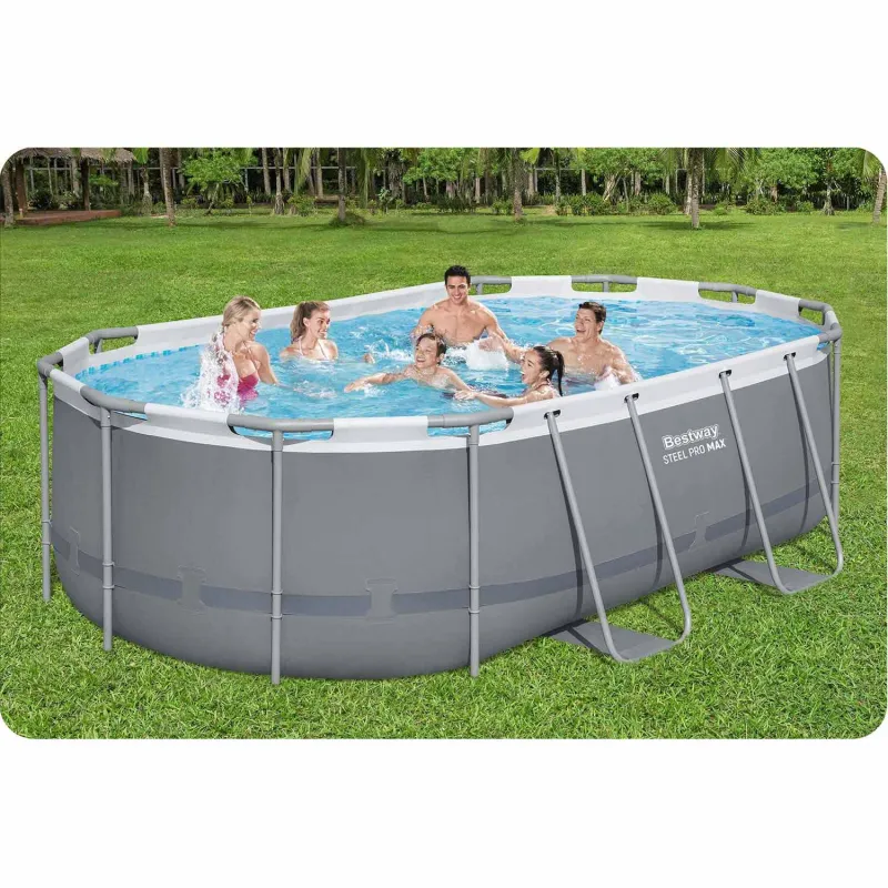 Ideale per il divertimento all'aperto, piscina con struttura 427 x 250 x 100 cm