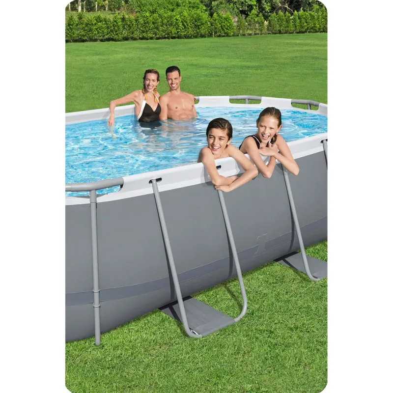 Facile da montare, piscina con struttura 427 x 250 x 100 cm, per l'estate
