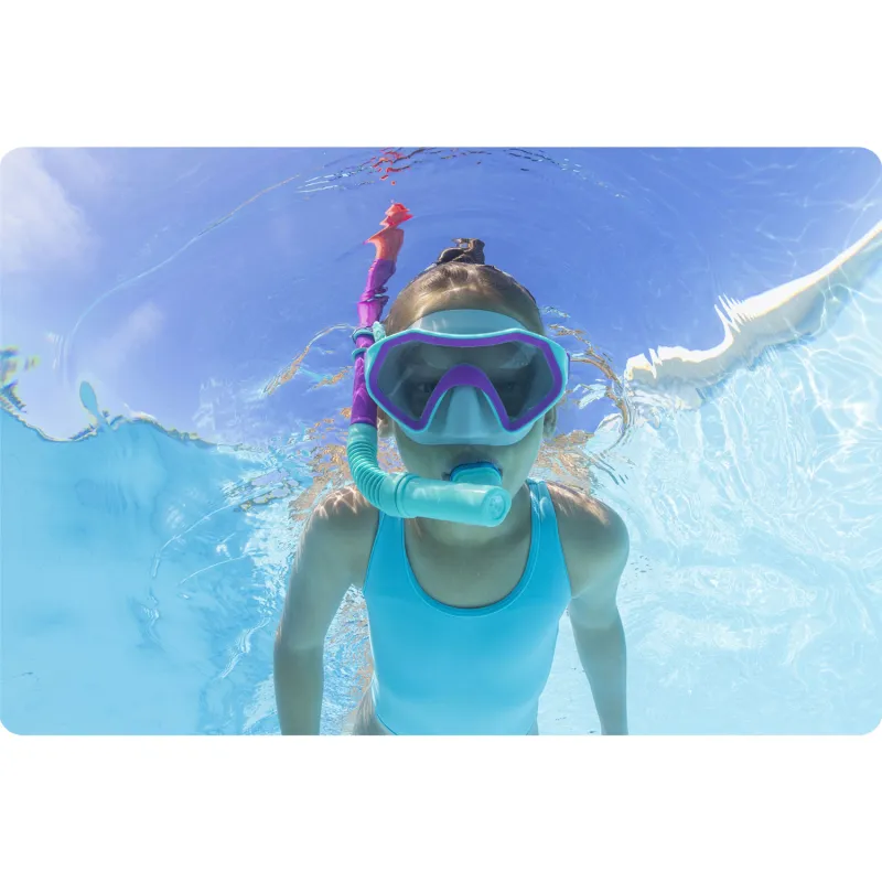 Bestway 25046 Set Snorkeling per Giovani in blu, progettato per adolescenti attivi
