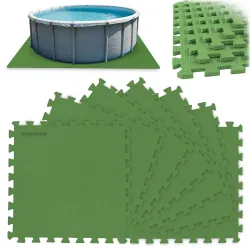 Tappetino in schiuma sotto piscina puzzle 50 x 50 cm 8 pz