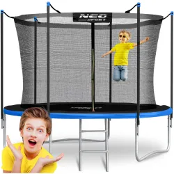 Neo-Sport Trampolino da giardino 10ft/312cm con rete interna e scala